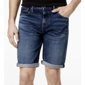 Levi's 502 Tapered Leg Stretch Denim Jean Shorts Medium Wash Men Size 42